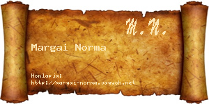 Margai Norma névjegykártya